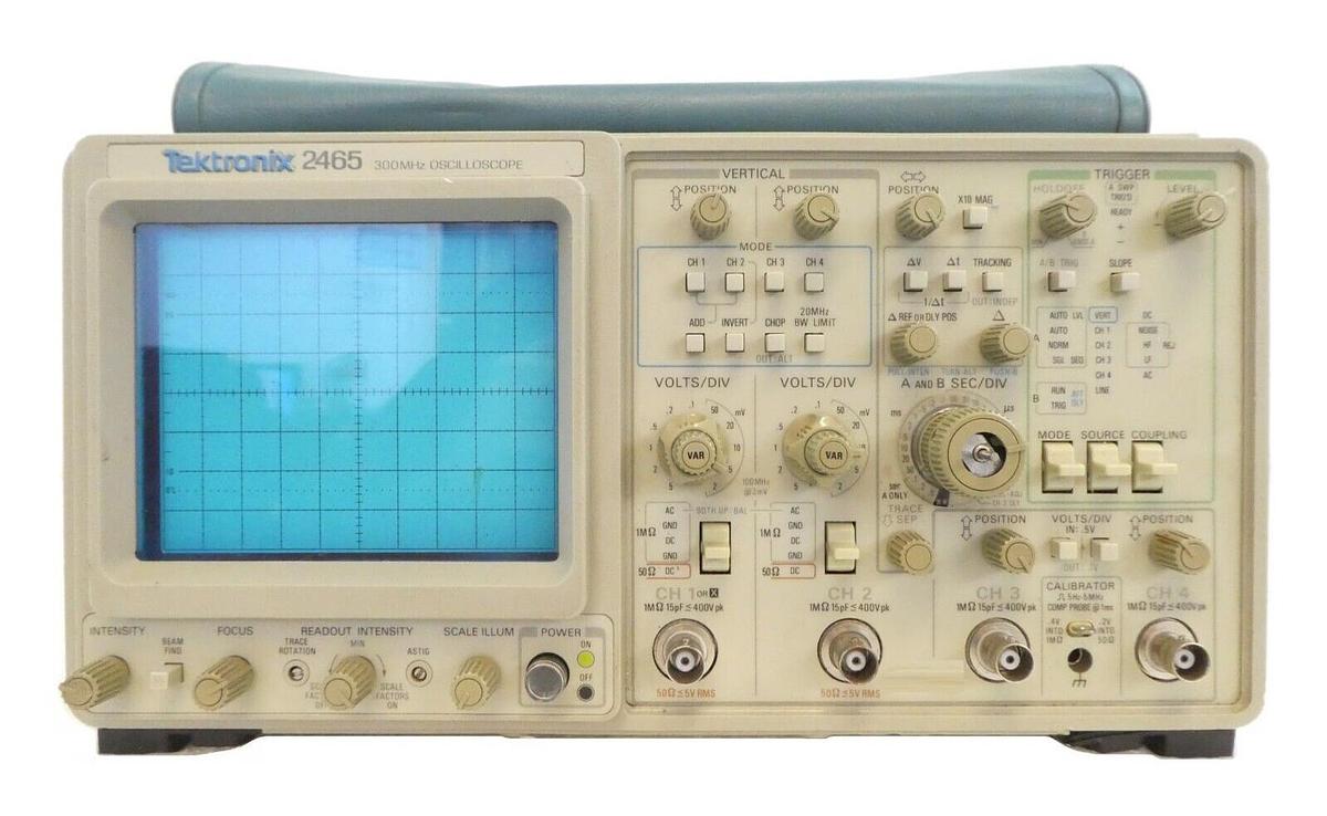 Used Tektronix 2465 4-Channel 300mhz Portable Analog Oscilloscope Untested Surplus