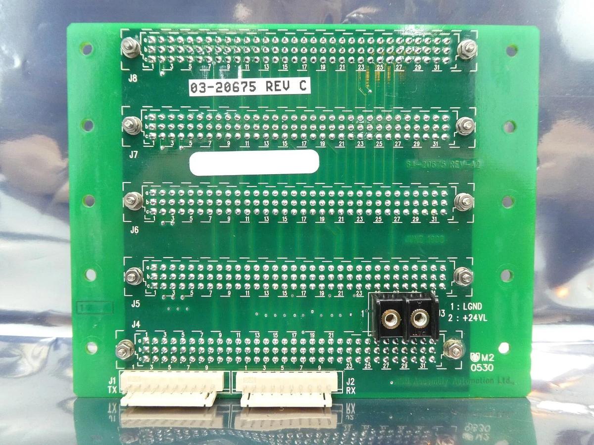 Used ASM Assembly Automation 03-20675 Backplane PCB Rev. C Working Surplus
