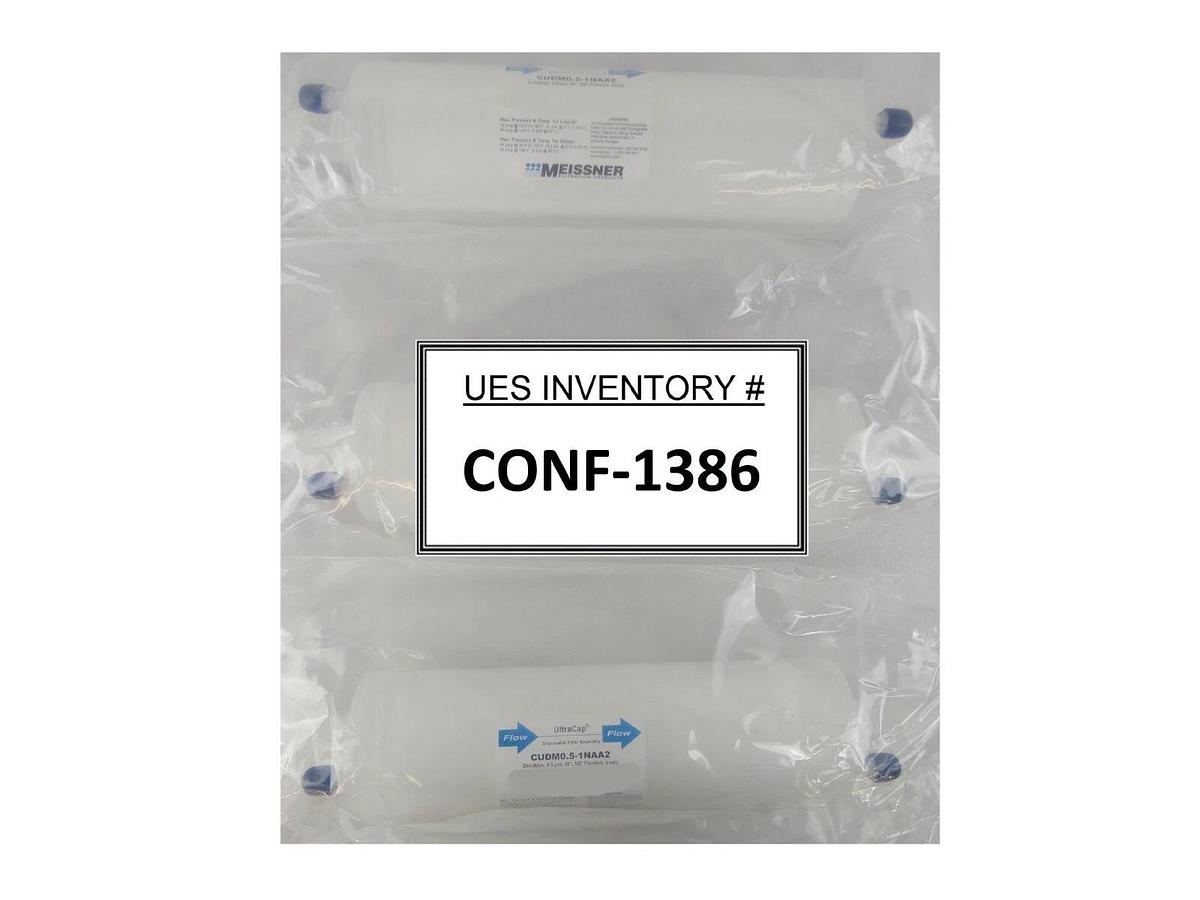 Meissner CUDM0.5-1NAA2 Filter Capsule 0.5 µm UltraCap Reseller Lot of 3 New