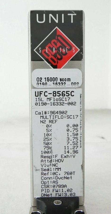 Used Celerity UFC-8565C Mass Flow Controller UNIT Lot of 6 AMAT 0190-16332 Surplus