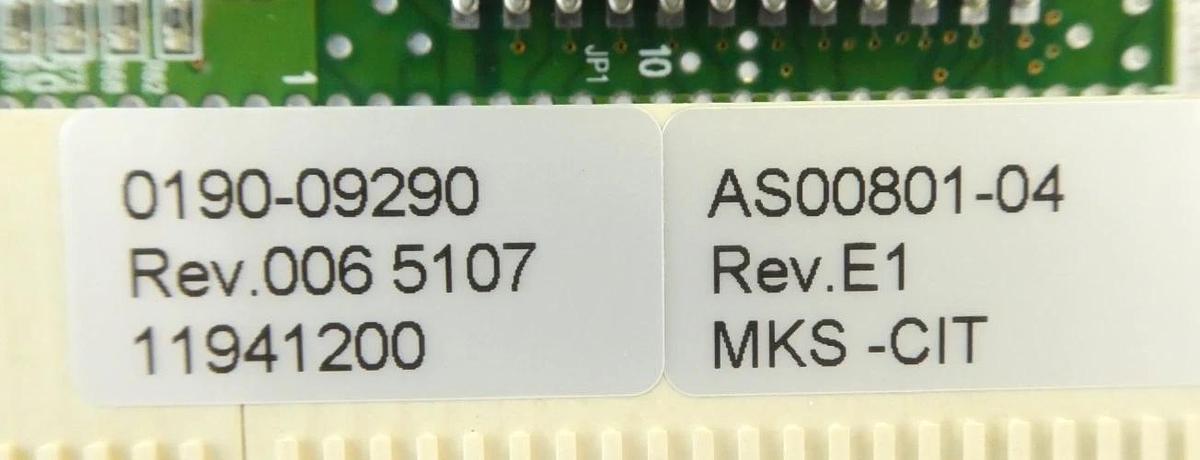 Used MKS Instruments AS00801-04 Octal Serial PCB Card AMAT 0190-09290 Lot of 2 Spare