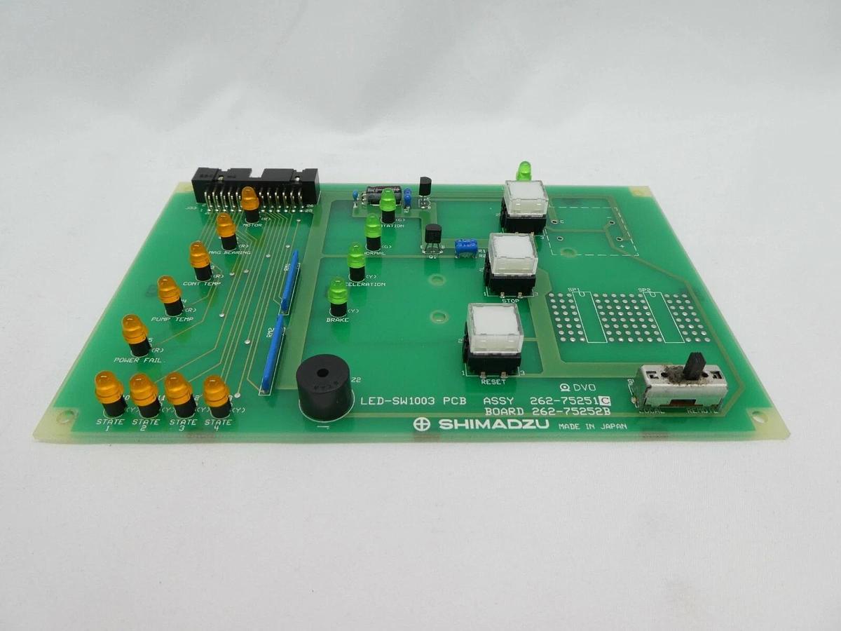 Used Shimadzu 262-75251C Turbo Controller Operator Panel PCB LED-SW 1003 Working