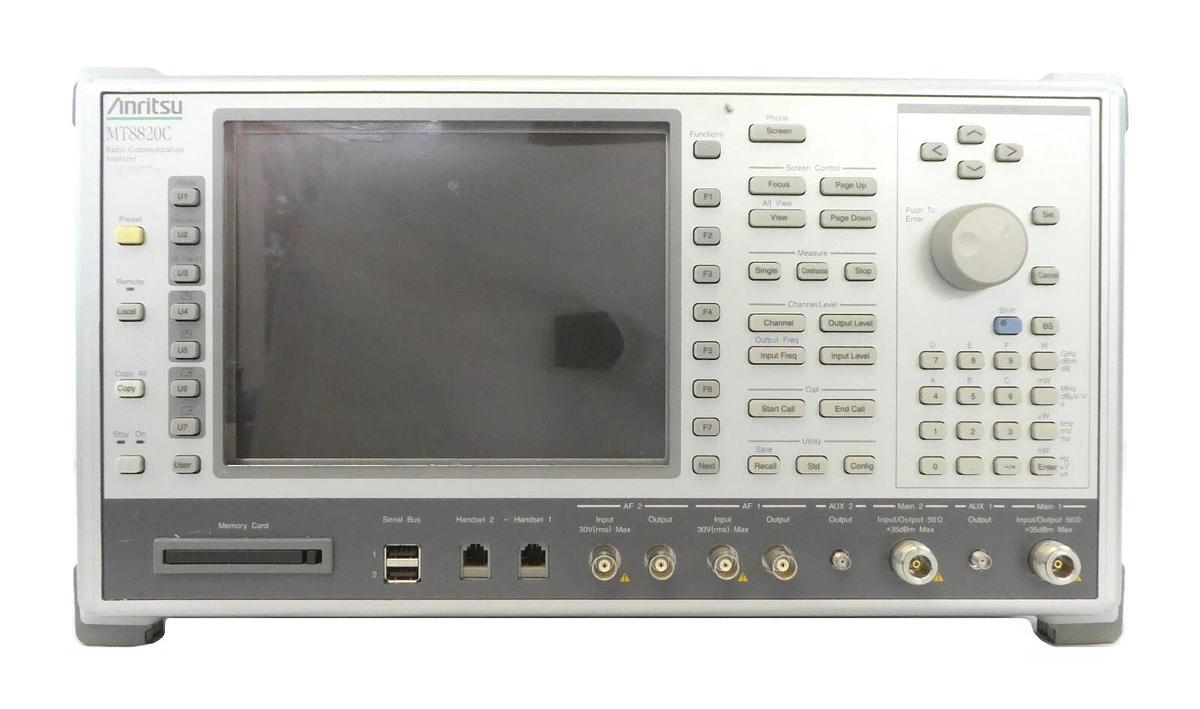 Used Anritsu MT8820C Radio Communication Analyzer W-CDMA GSM CDMA2000 LTE Surplus