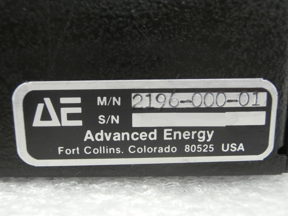 Used AE Advanced Energy 2196-000-01 DC Interface Module Display Panel Used Working