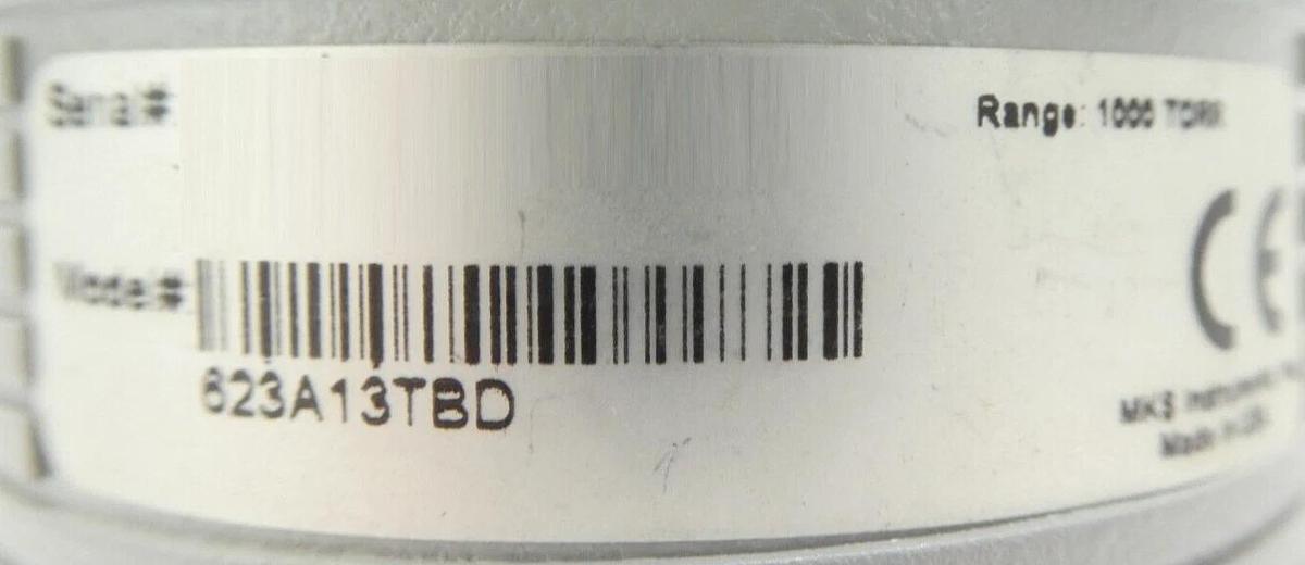 Used MKS Instruments 623A13TBD Baratron Pressure Transducer 1000 Torr Working Surplus