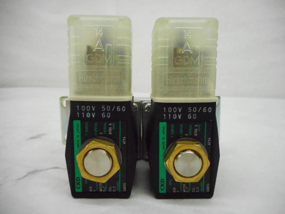 CKD GAB3T2-3 Solenoid Valve Manifold GAB3X A714 Reseller Lot of 2 New