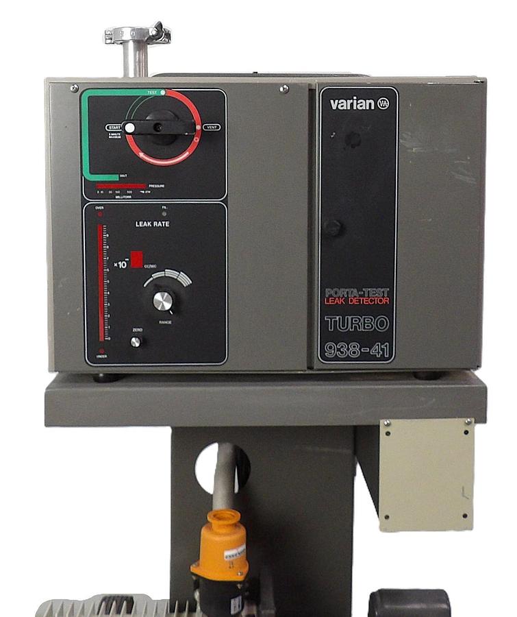 Used Varian 938-41 Helium Leak Detector PORTA-TEST Turbo Tested Parts or Repair As-Is