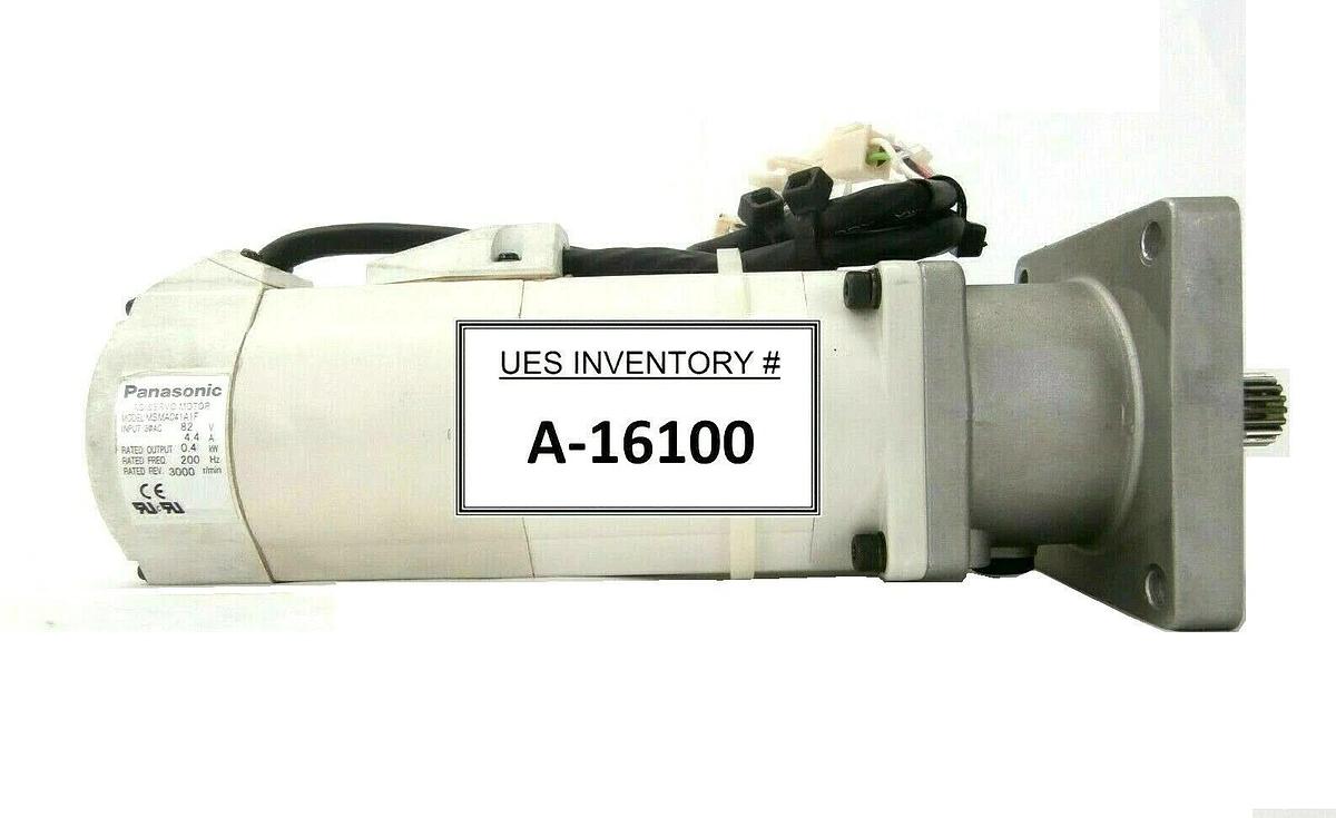 Used Panasonic MSMA041A42 AC Servo Motor with Gearhead MSMA041A1F Working Spare
