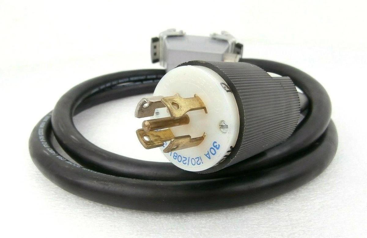 Used Edwards E21909516 iQDP Power Plug with 6 Foot Cable 1.8M iQDP40 iQDP80 Working