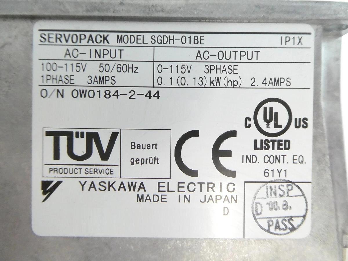 Used Yaskawa Electric SERVOPACK Servo Driver Assembly Reseller Lot of 8 Working