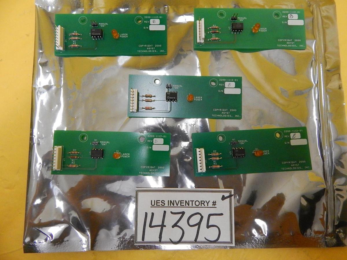 Used Asyst Technologies 3200-1112-01 PCB Card 3000-1112-01 Lot of 5 Used Working