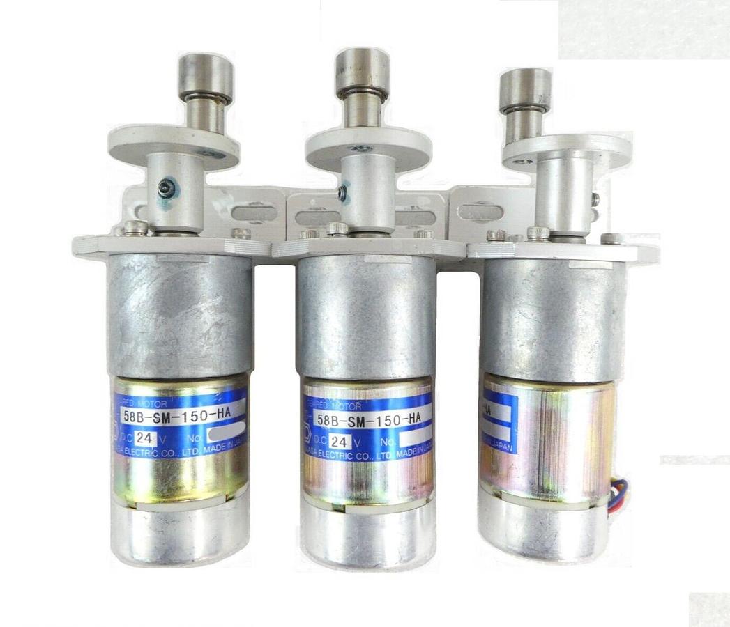 Used Tsukasa Electric 58B-SM150-HA DC Geared Motor Reseller Lot of 3 Working Surplus