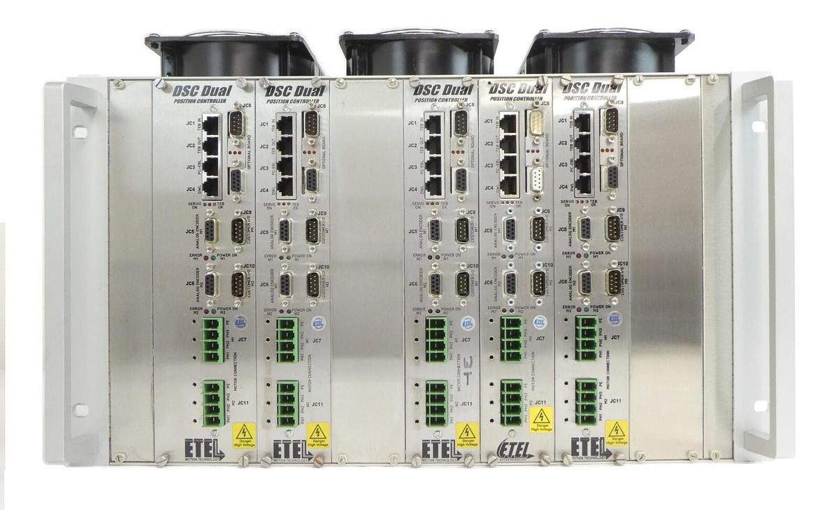 Used ETEL DSO-RAC200A-011D DSC Dual Position Controller Rack DSCDP132-111E-000A Spare