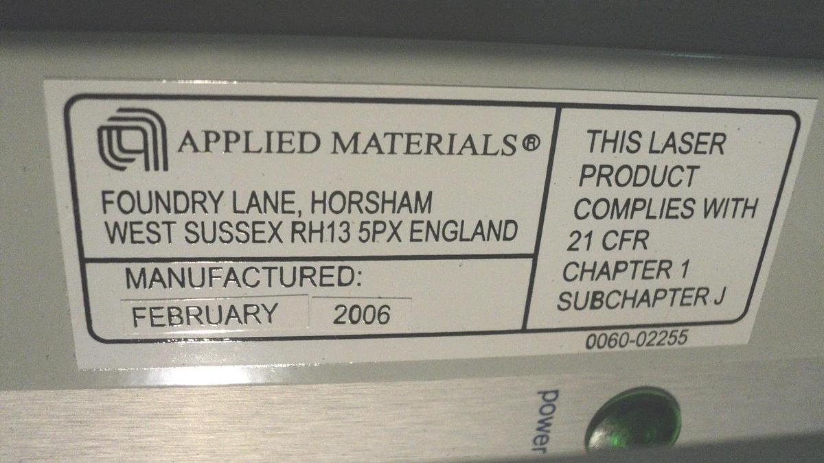 Used AMAT Applied Materials 9090-01144 Processor and Sensor Rack Quantum X Used