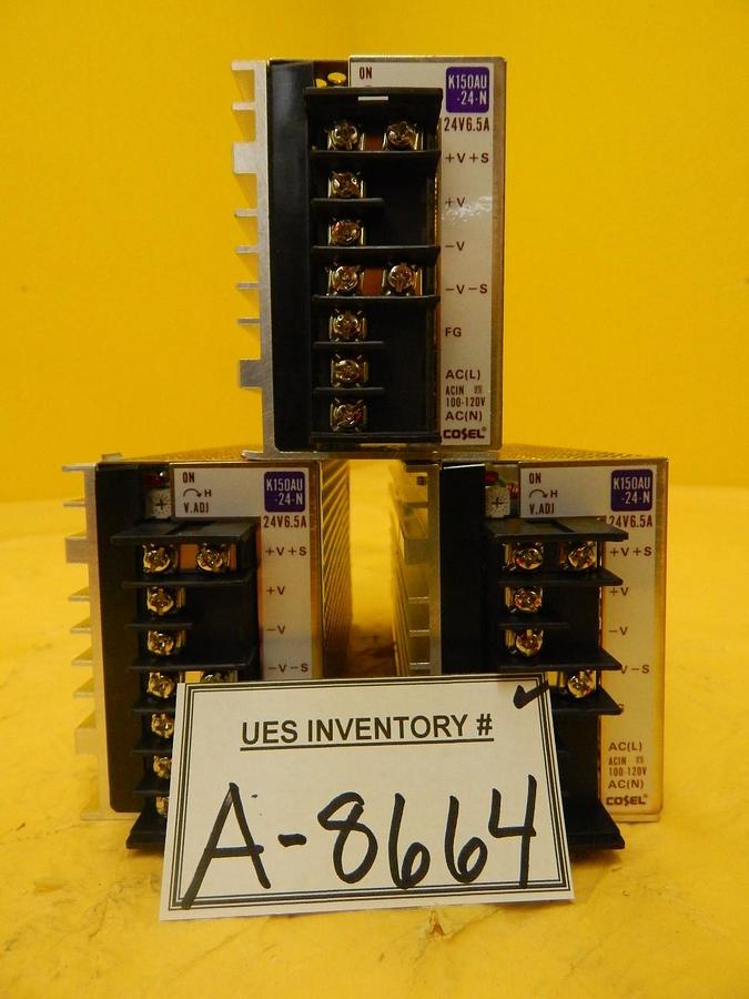 Used Cosel K150AU-24 24V Power Supply Reseller Lot of 3 Used Working