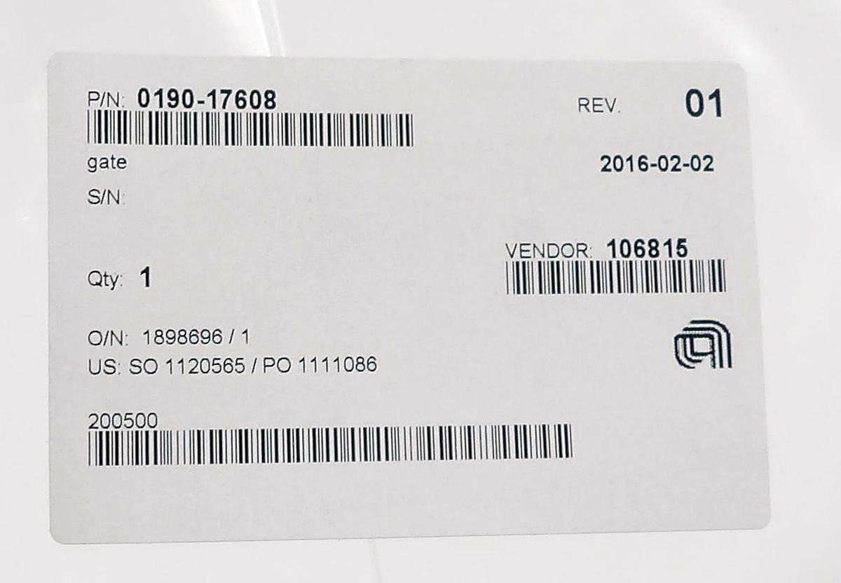 Used AMAT Applied Materials 0190-17608 Gate Platen New Surplus