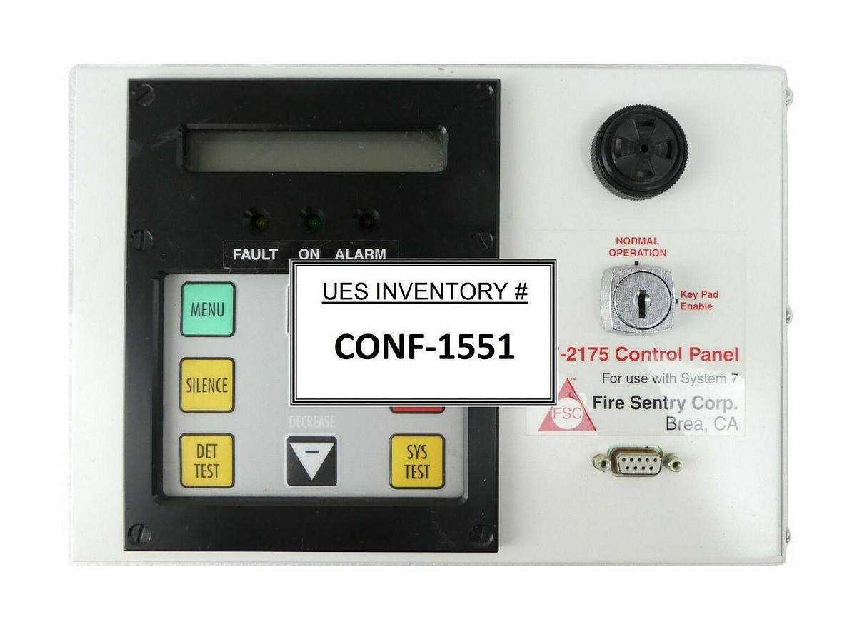Used Fire Sentry S7-2175 System 7 Control Panel Honeywell Working Surplus