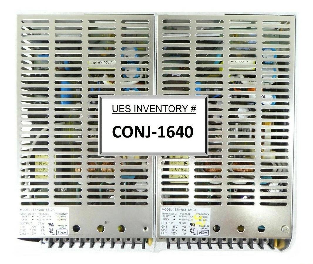 Used Volgen ESK70U-1212A DC Power Supply Novellus Systems 27-10052-00 Lot of 2 As-Is