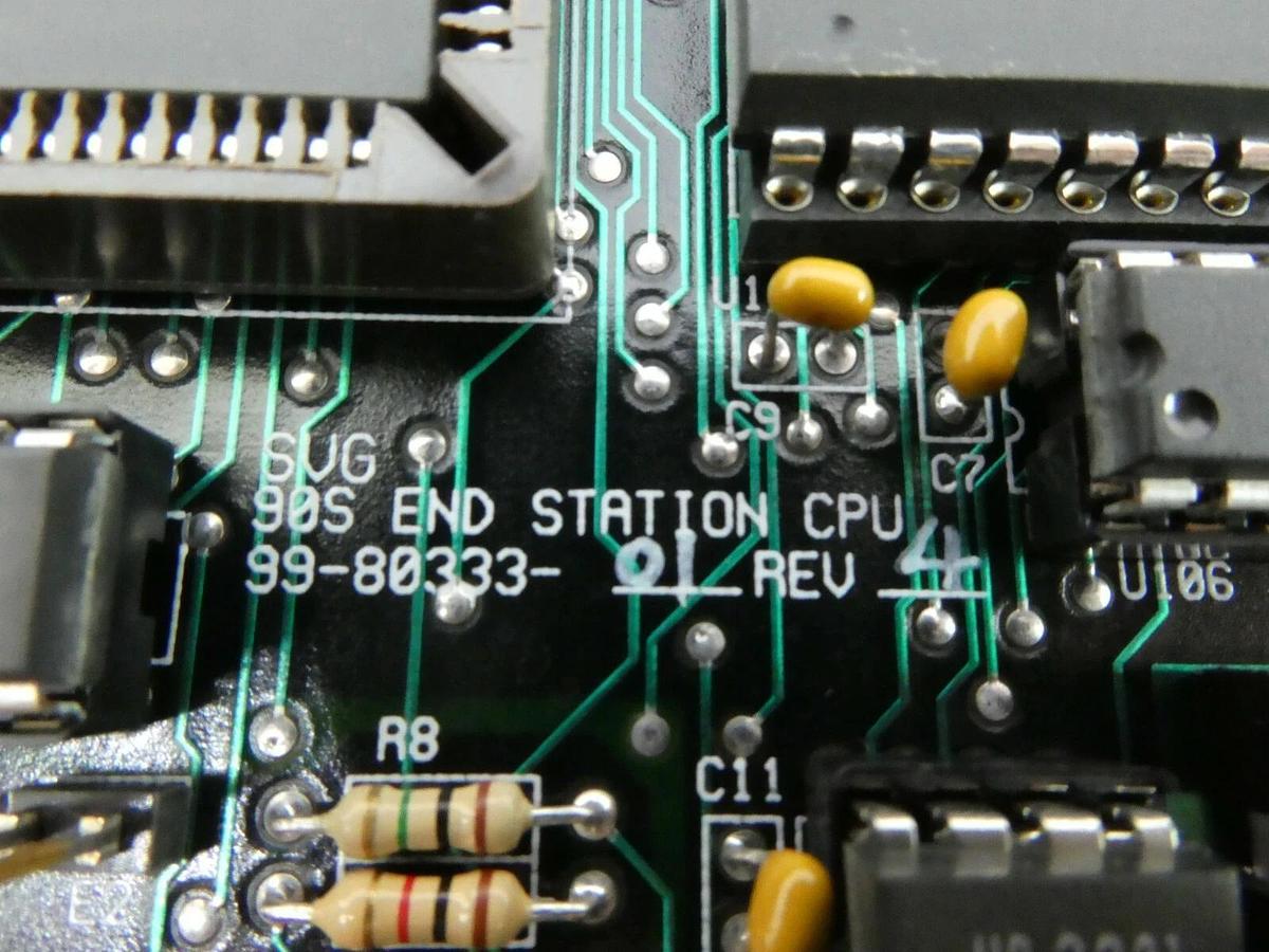 Used SVG Silicon Valley Group 99-80333-01 End Station CPU PCB Rev. 4 90S Working