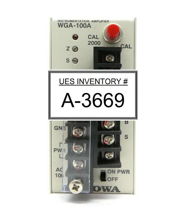 Used Kyowa 122100040 Instrumentation Amplifier WGA-100A Hitachi M-712E Working Spare
