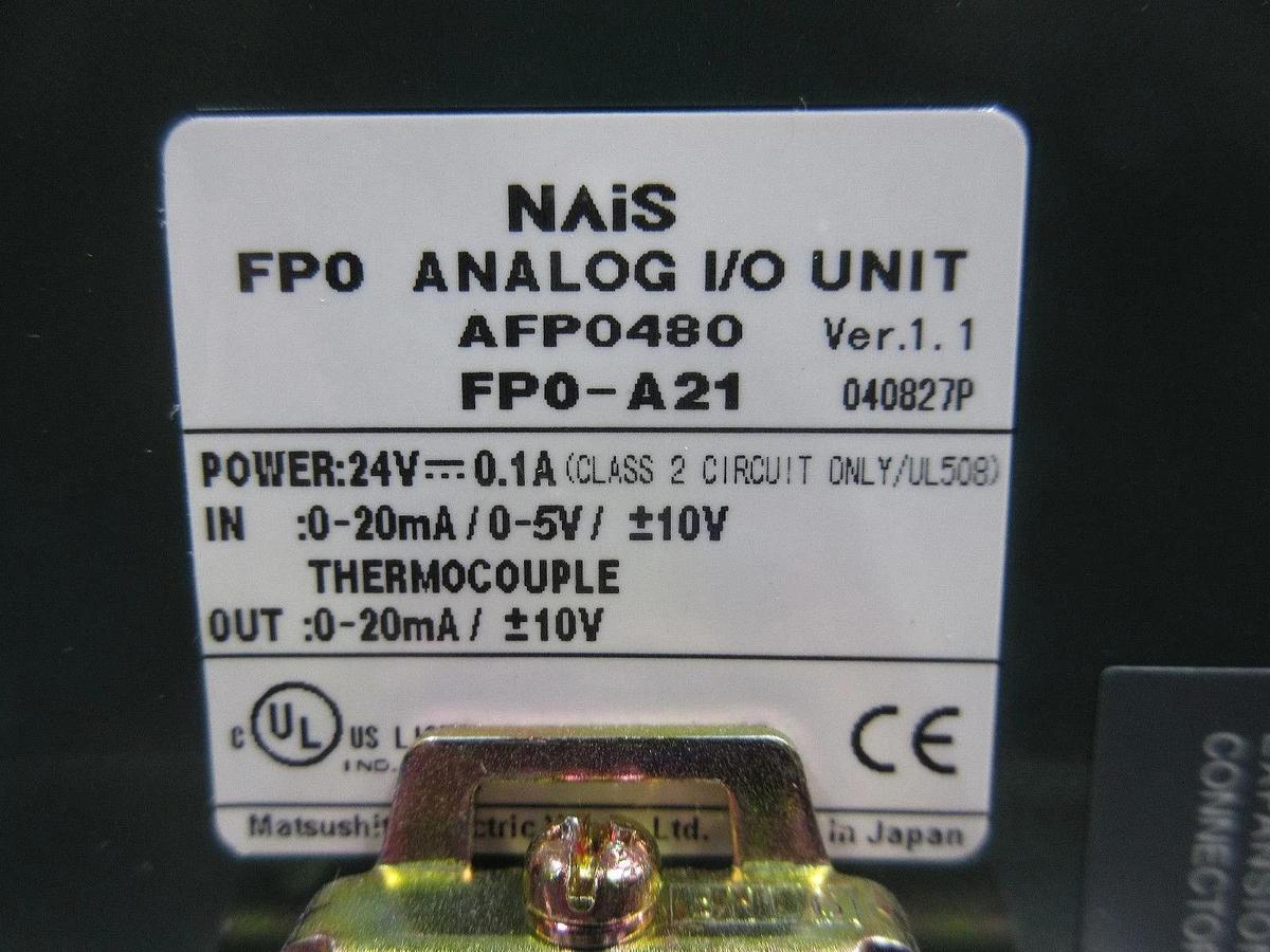 Used Matsushita Nais AFP0480 PLC FP0-A21 Vexta DFC1507 Cosel R10A-5 Used Working