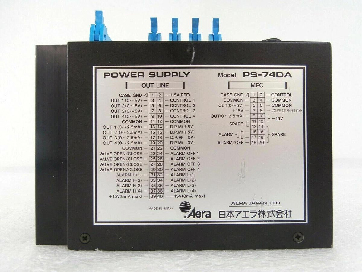 Used Aera MFC Mass Flow Controller Calibration Set EyeD Endpoint CS-485 PS-74DA Spare