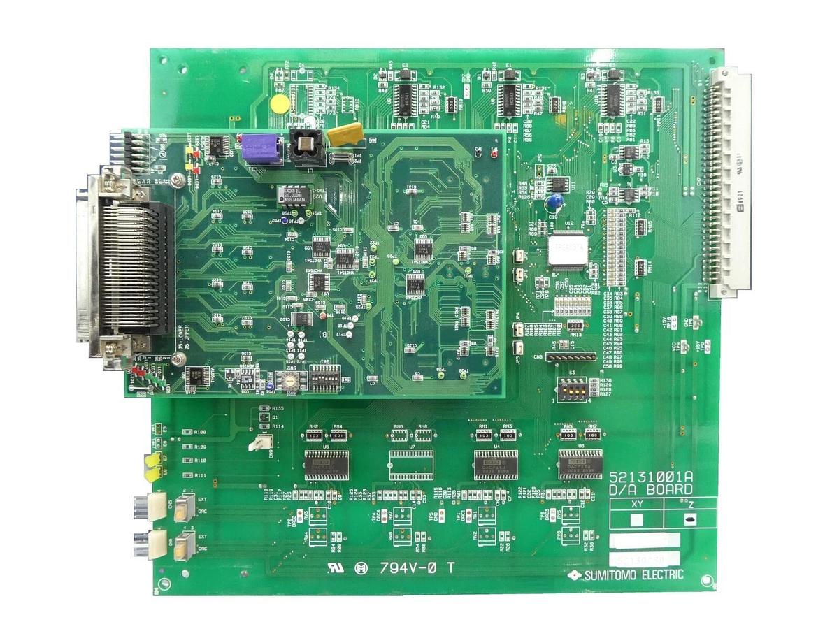 Used Sumitomo Electric 52131001A D/A Board PCB 52130030 Nikon NSR No Faceplate As-Is
