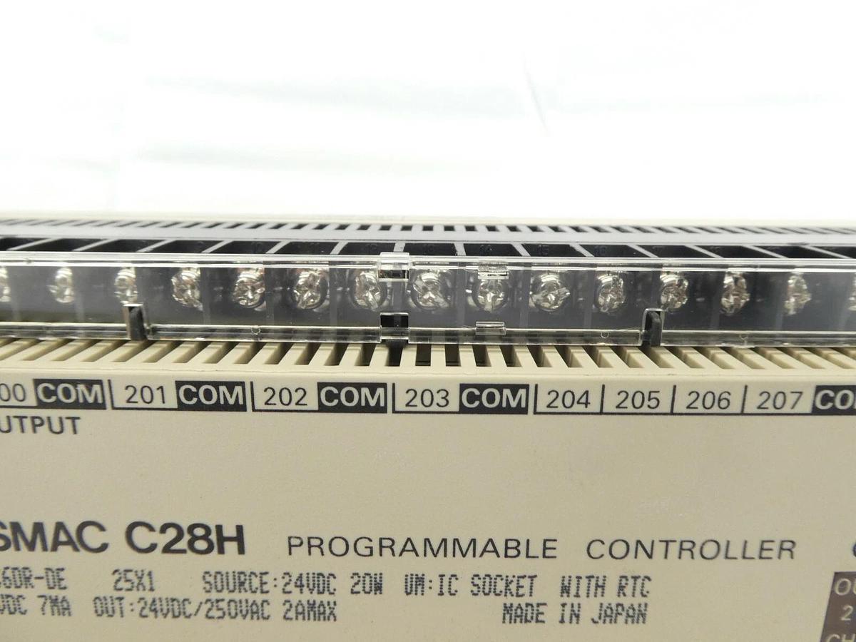 Used Omron C28H-C6DR-DE Programmable Logic Controller PLC SYSMAC C28H Working Spare