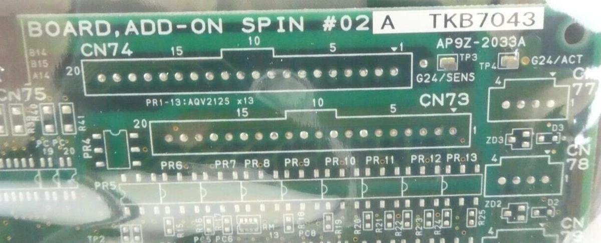 TEL Tokyo Electron 5044-000172-11 Add-On Spin #2 PCB AP9Z-2033A TKB7043 Lot of 2