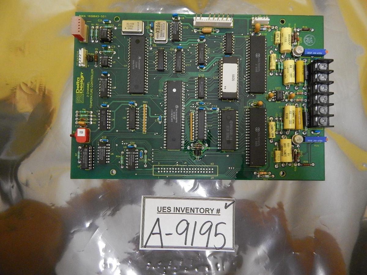 Used Delta Design 1658643-501 2 Channel Temperature Controller Board PCB Used Working