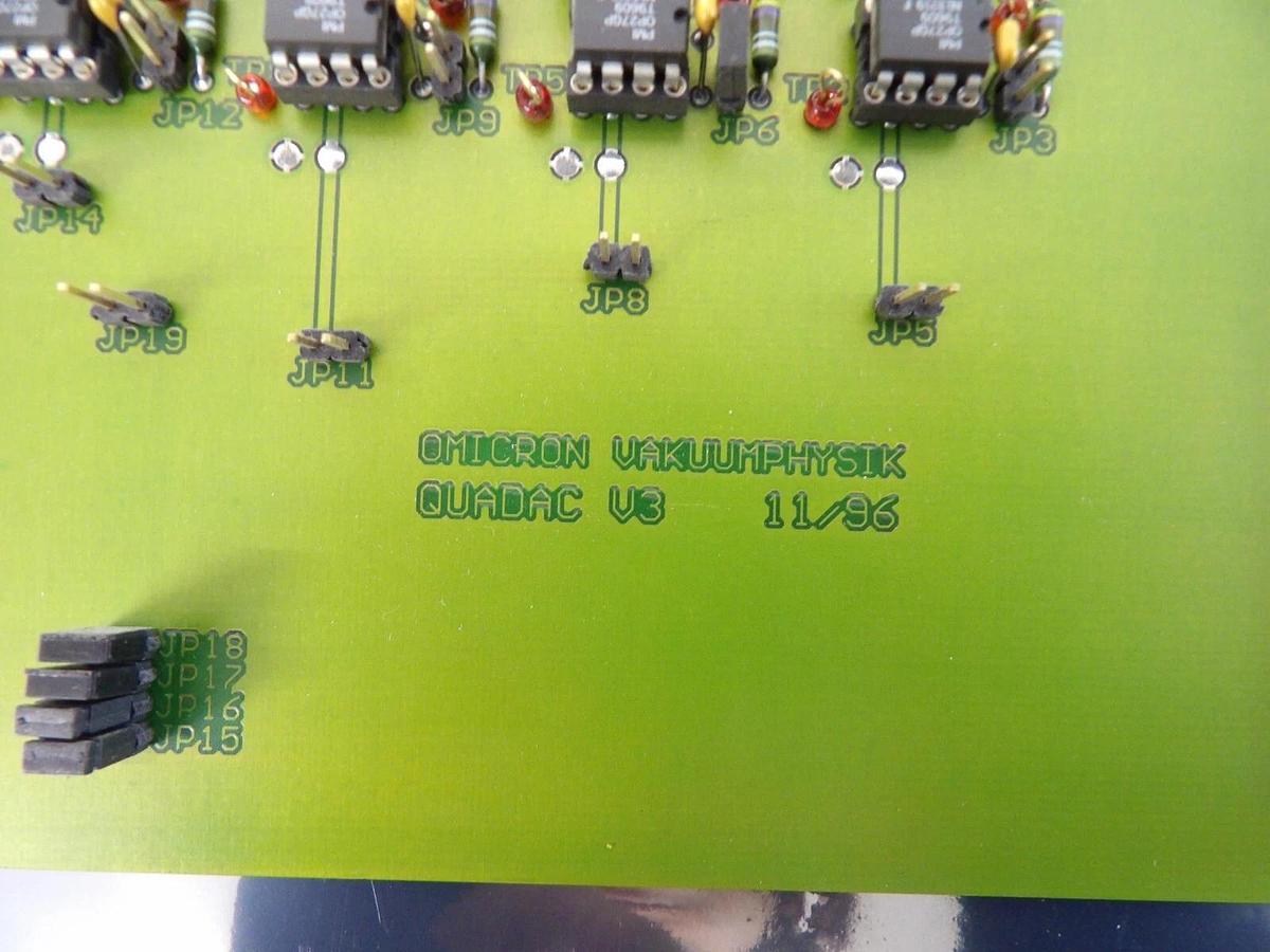 Used Omicron Vakuumphysik Quadac V3 SPM CU PCB Assembly Quadac A Working Surplus