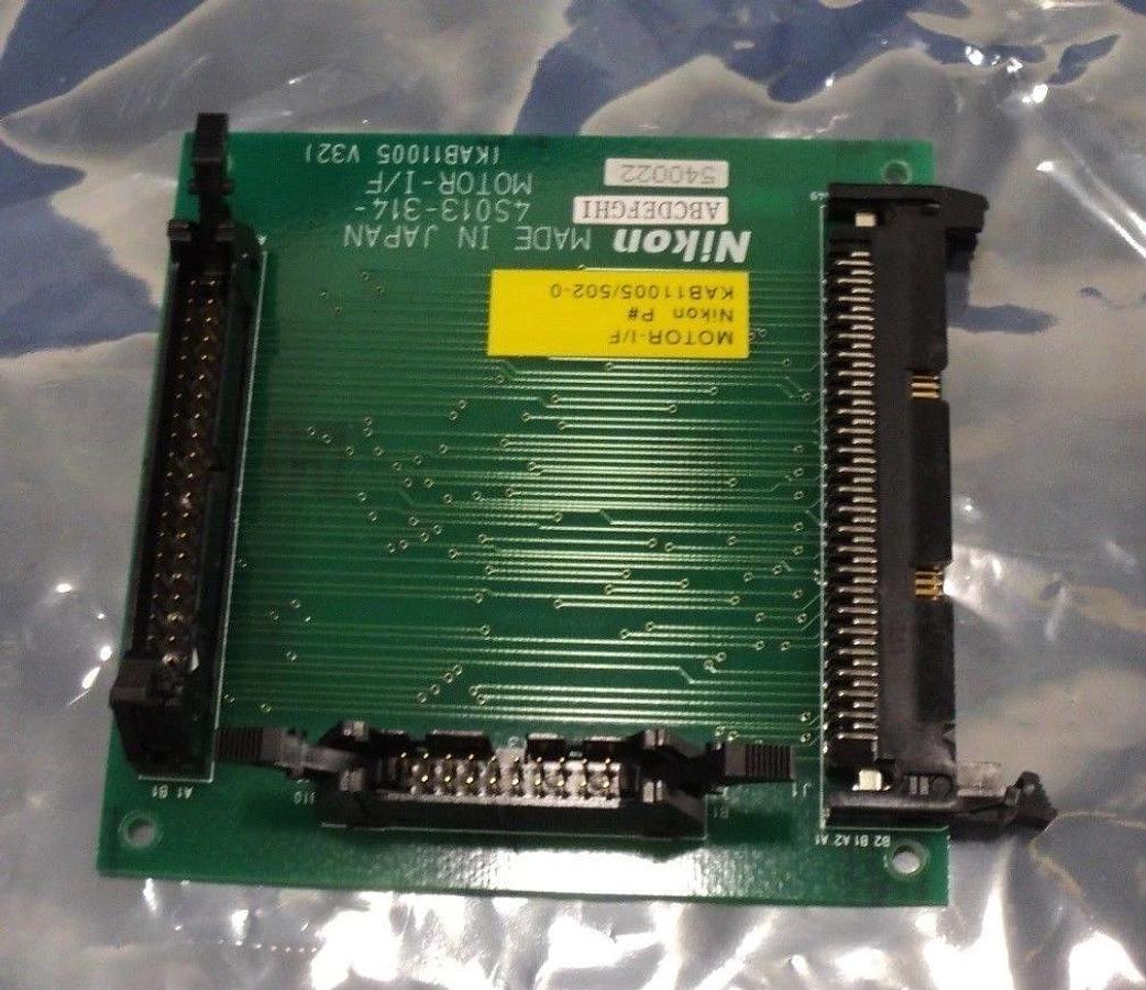 Used Nikon 4S013-314 Connector Board PCB MOTOR-I/F KAB11005 Optistation 7 Used