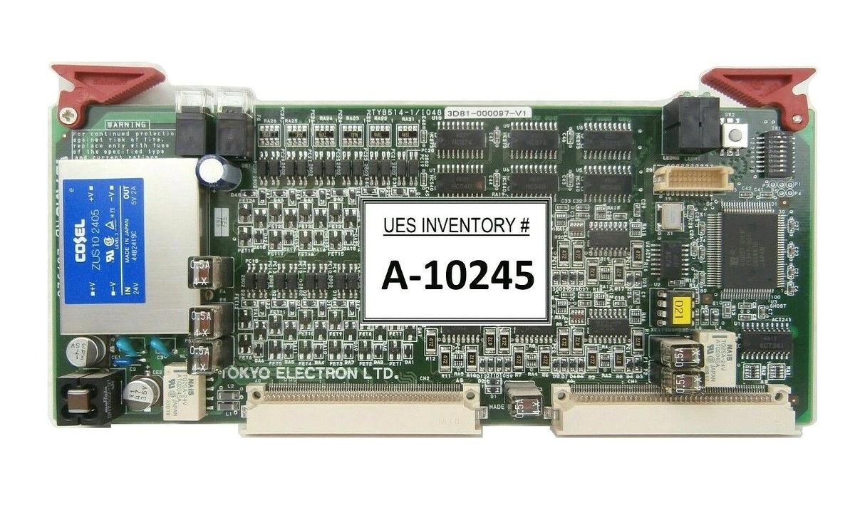 Used TEL Tokyo Electron 3D81-000097-V1 Processor PCB Card TYB514-1/IO48 Working Spare