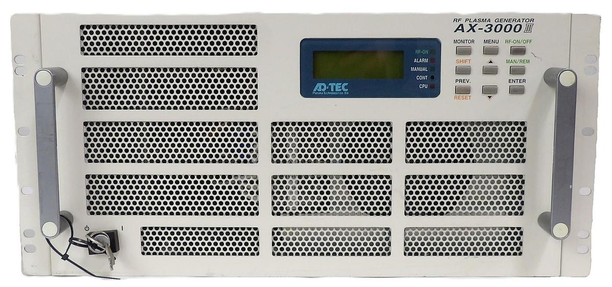 Used ADTEC Plasma Technology AX-3000III 3000W RF Plasma Generator Untested Surplus