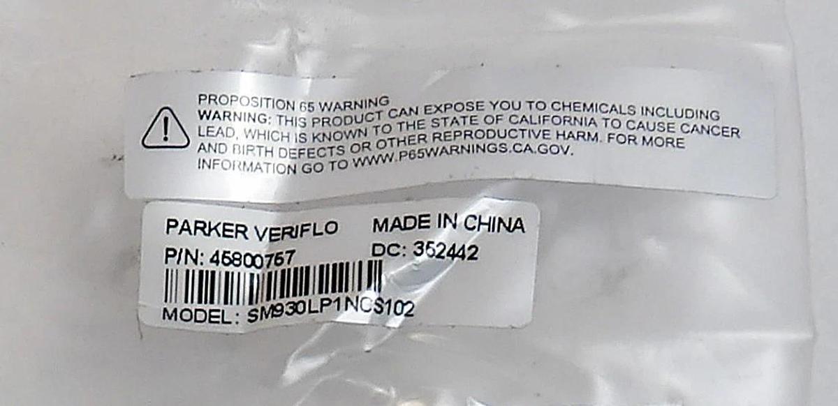 Parker Veriflo 45800767 Air Control Valve SM930LP1NCS102 New