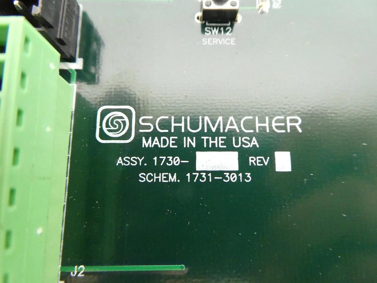 Used Schumacher 1495-3175-A ChemGuard Operator Interface Panel 1730 PCB 1731-3013