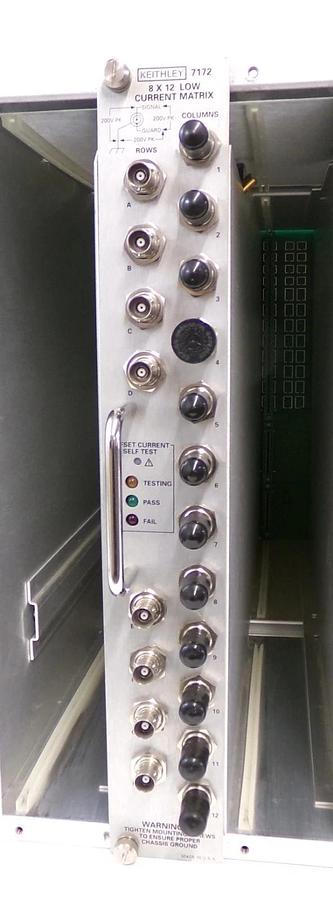 Used Keithley 707 Switching Matrix Mainframe with 7172 8x12 Low Current Working