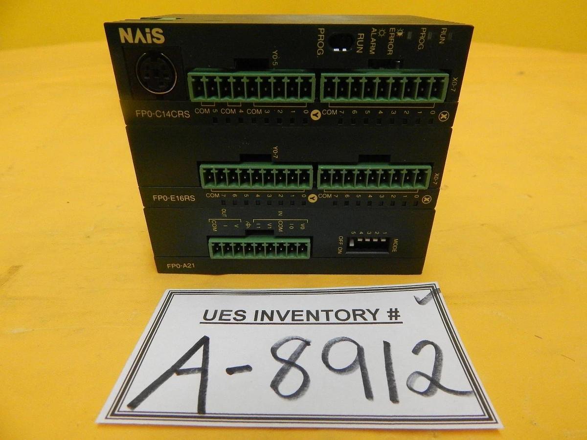 Used Matsushita NAiS Programmable PLC System FP0-C14 FP0-E16 FP0-A21 Used Working