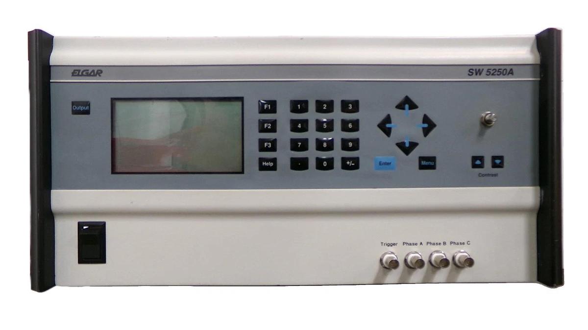 Used Elgar 5162001-15 SmartWave Industrial Power Source SW5250A No Knob Untested