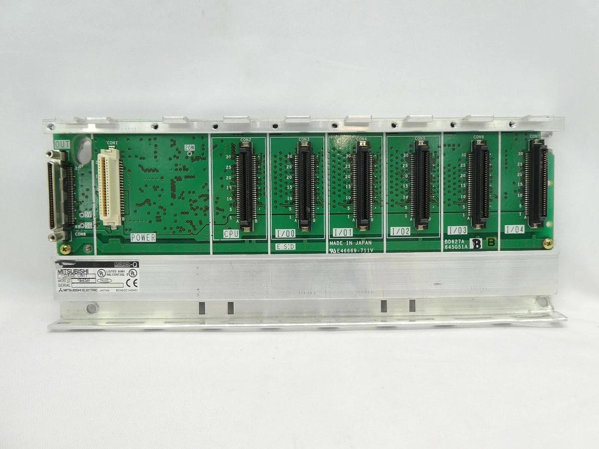 Used Mitsubishi MELSEC-Q PLC Control Assembly Q02HCPU QX42 QY41P Damaged Case As-Is
