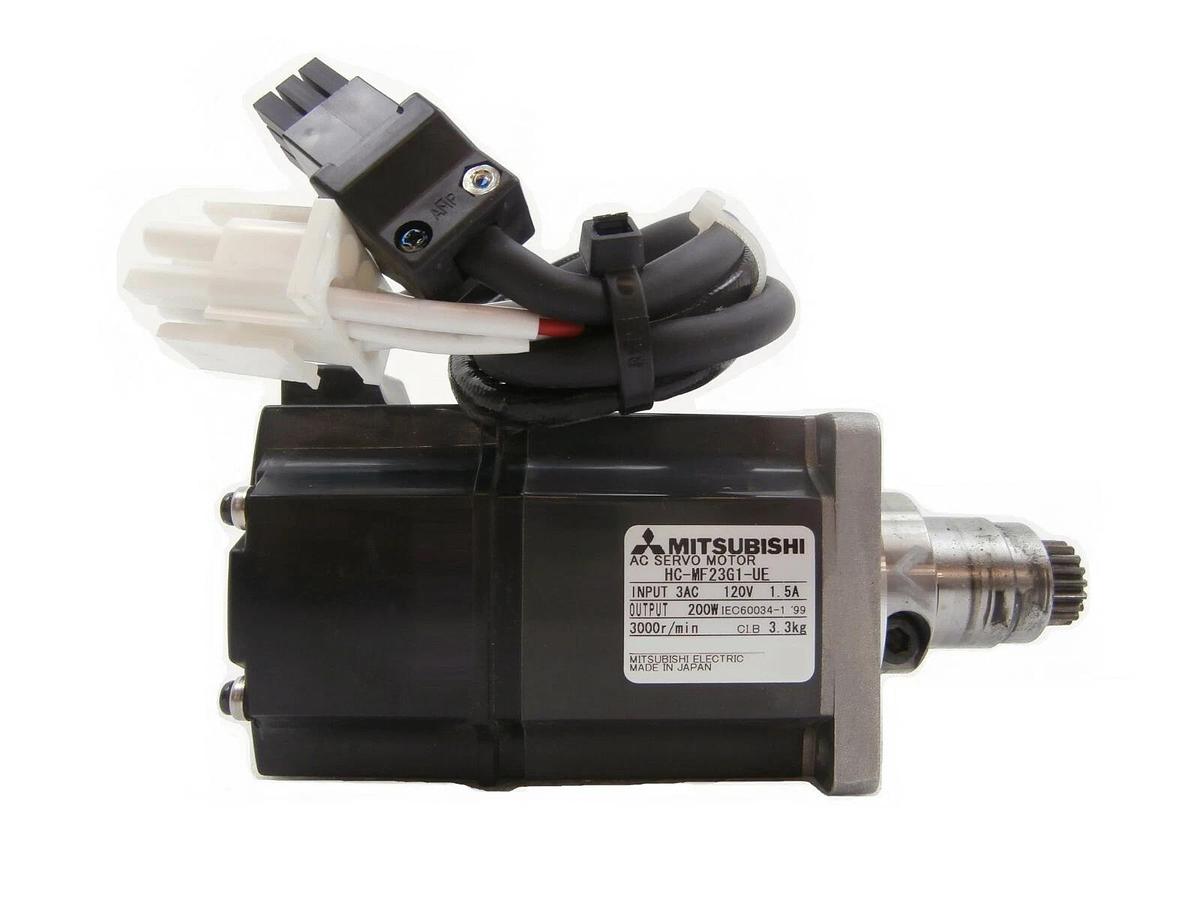 Used Mitsubishi Electric HC-MF23G1-UE AC Servo Motor 200W Working Spare
