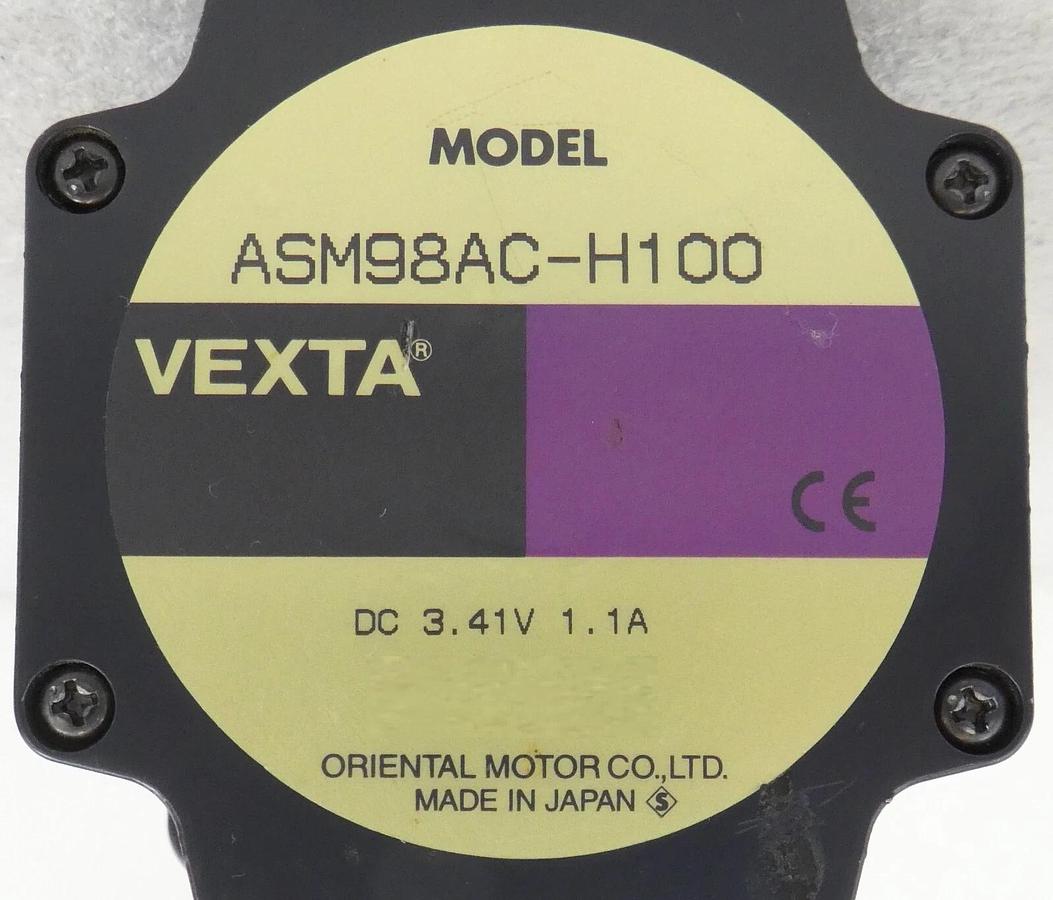 Used Oriental Motor ASM98AC-H100 Closed Loop Step Motor VEXTA Lot of 2 Working