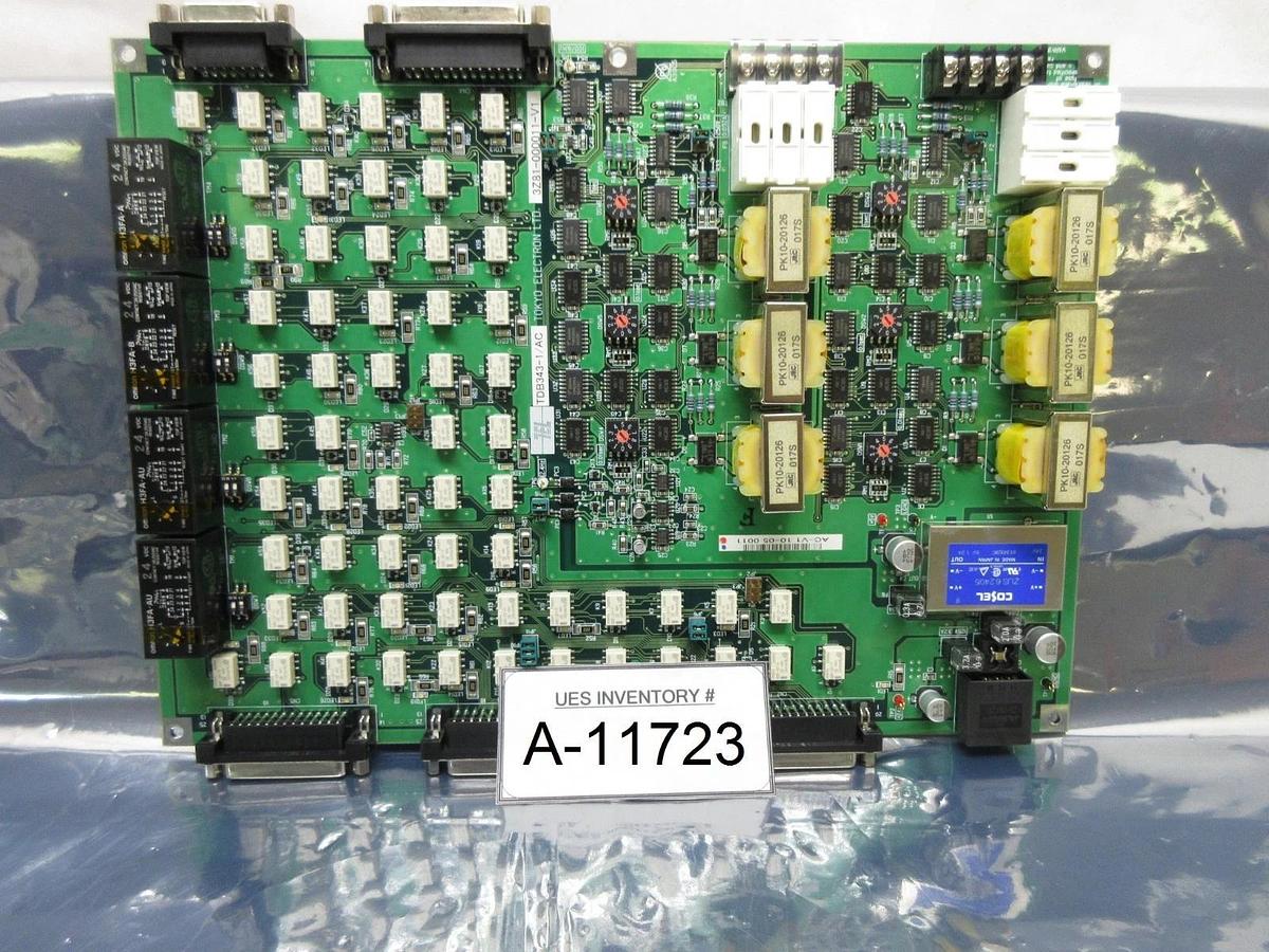 Used TEL Tokyo Electron 3Z81-000011-V1 Interface Board PCB TDB343-1/AC Used