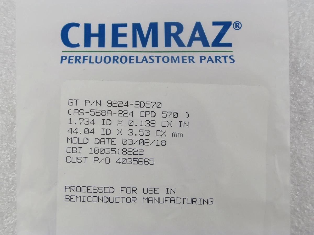 Greene Tweed 9224-SD570 Chemraz O-Ring AS-568A-224 CPD 570 Lot of 16 New Surplus