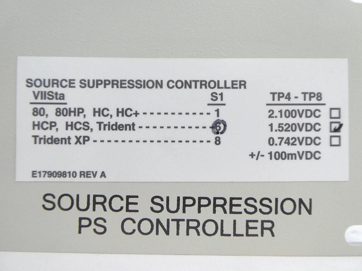 Used Varian Semiconductor E11320304 Source Suppression Controller VIISta Working