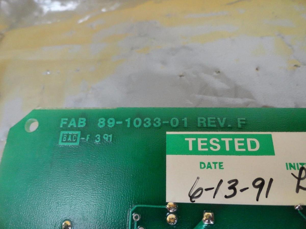 Used GaSonics 90-1033-02 Abort Reset Over Temp PCB Card Novellus Working Surplus