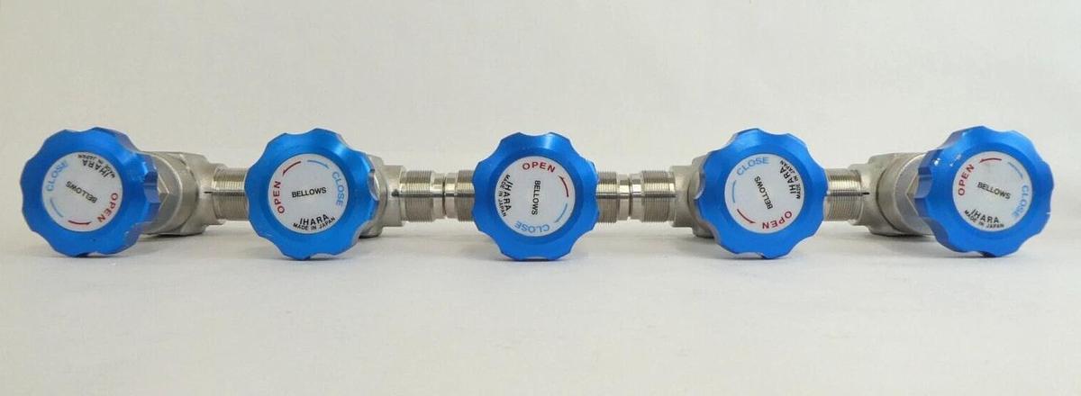 Used IHARA 9C16 Bellows Manual Valve 10k-3/4 Reseller Lot of 10 Working