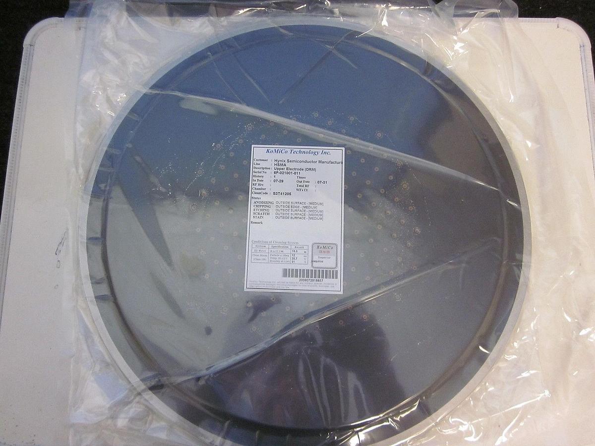 Refurbished AceCo S33-960 Upper Electrode TEL Tokyo Electron 1D10-202204-12 DRM Refurbished