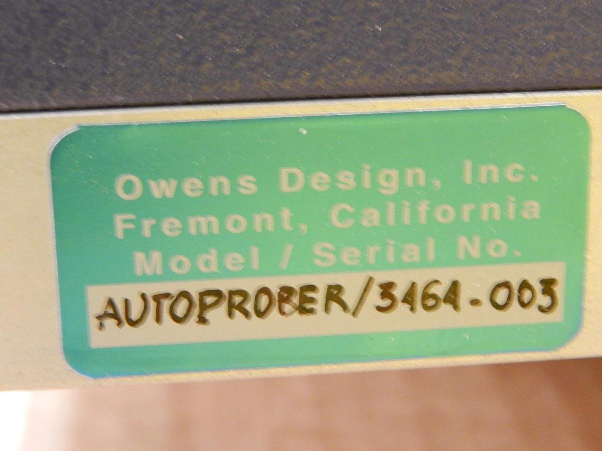 Used Owens Design 3464-003 Sapphire Tester Autoprober with Controller Untested As-Is