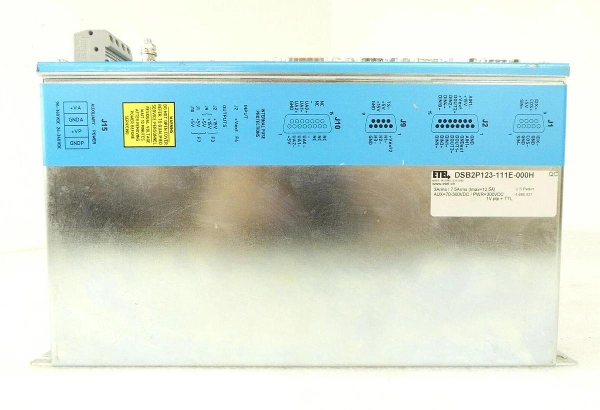 Used ETEL DSB2P123-111E-000H Digital Servo Amplifier Controller DSB2 Working Surplus